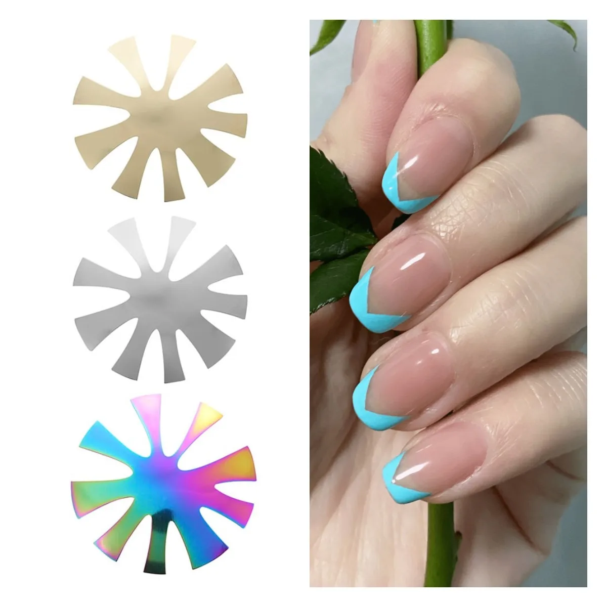 9 Sizes V-Shaped Triangle 3 Colors Nail Cutter French Professional Manicure Acrylic False Nail Deep Steel Plate Tool Tips
9 Sizes V-Shaped Triangle 3 Colors Nail Cutter French Professional Manicure Acrylic False Nail Deep Steel Plate Tool Tips