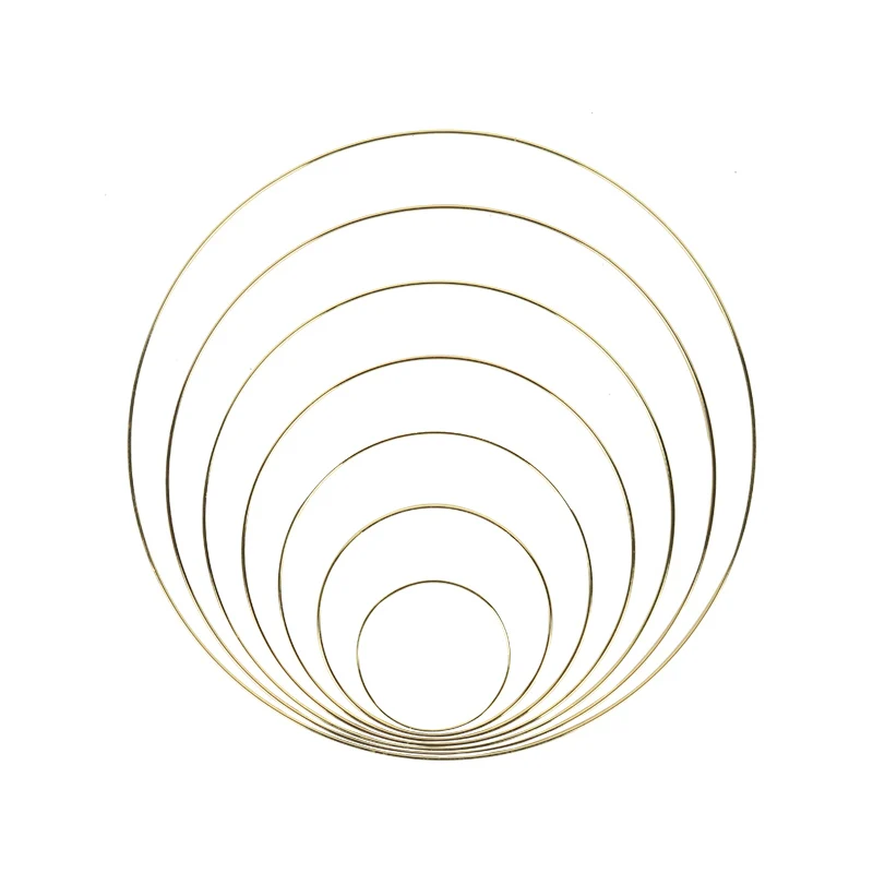 10-40cm Gold Iron Metal Ring Wreath Hoop Decoration Round Catcher Ring DIY wreath Crafts Durable Embroidery Handmade Hoop Home
10-40cm Gold Iron Metal Ring Wreath Hoop Decoration Round Catcher Ring DIY wreath Crafts Durable Embroidery Handmade Hoop Home