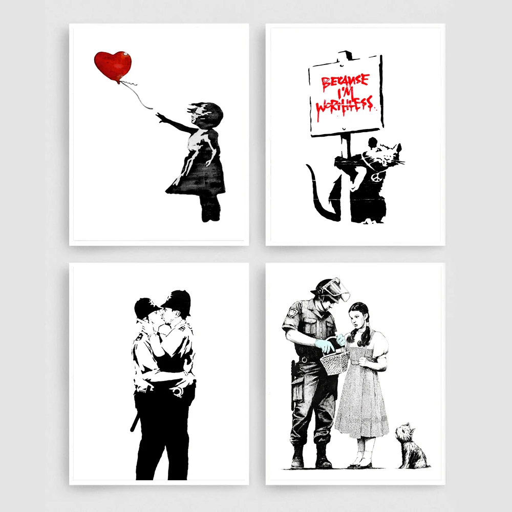 Canvas Prints Banksy Posters And Prints Wall Art Decorative Pictures Wall Pictures Nordic For Living Room Abstract Home Decor
Canvas Prints Banksy Posters And Prints Wall Art Decorative Pictures Wall Pictures Nordic For Living Room Abstract Home Decor