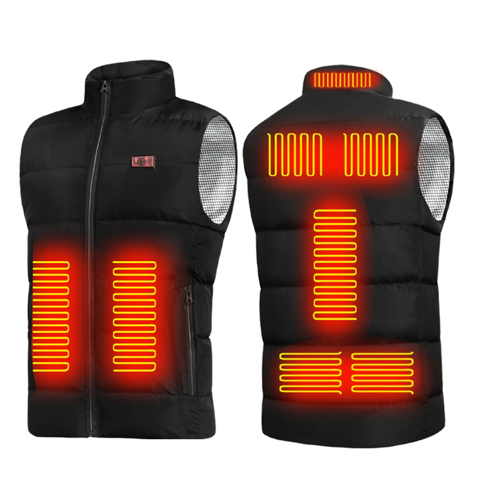 Upgrade 9 Places Heated Vest Men Women Usb Heated Jacket Heating Thermal Clothing Hunting Winter Fashion Heat Jacket Black S-4XL
Upgrade 9 Places Heated Vest Men Women Usb Heated Jacket Heating Thermal Clothing Hunting Winter Fashion Heat Jacket Black S-4XL