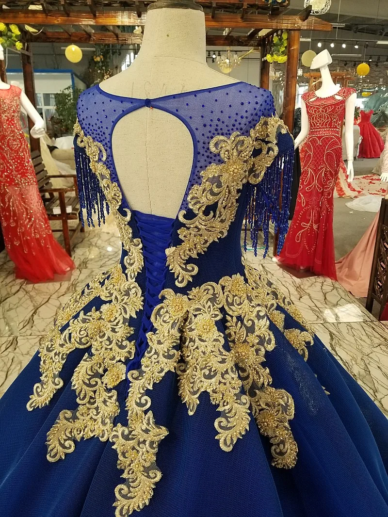 BGW HT33023 Golden Lace Flowers Blue Evening Dress Short Sleeve O-neck Lace Up Back Dress For Mothers Of Brides Quick Shipping
BGW HT33023 Golden Lace Flowers Blue Evening Dress Short Sleeve O-neck Lace Up Back Dress For Mothers Of Brides Quick Shipping