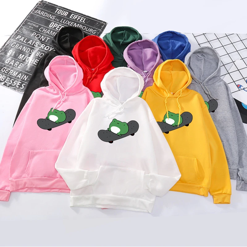 Women's Kawaii Frog Cartoon Harajuku Aesthetic Hoodies Winter Warm Cute Sweatshirts Casual Graphic Female Thin Hoodies
Women's Kawaii Frog Cartoon Harajuku Aesthetic Hoodies Winter Warm Cute Sweatshirts Casual Graphic Female Thin Hoodies