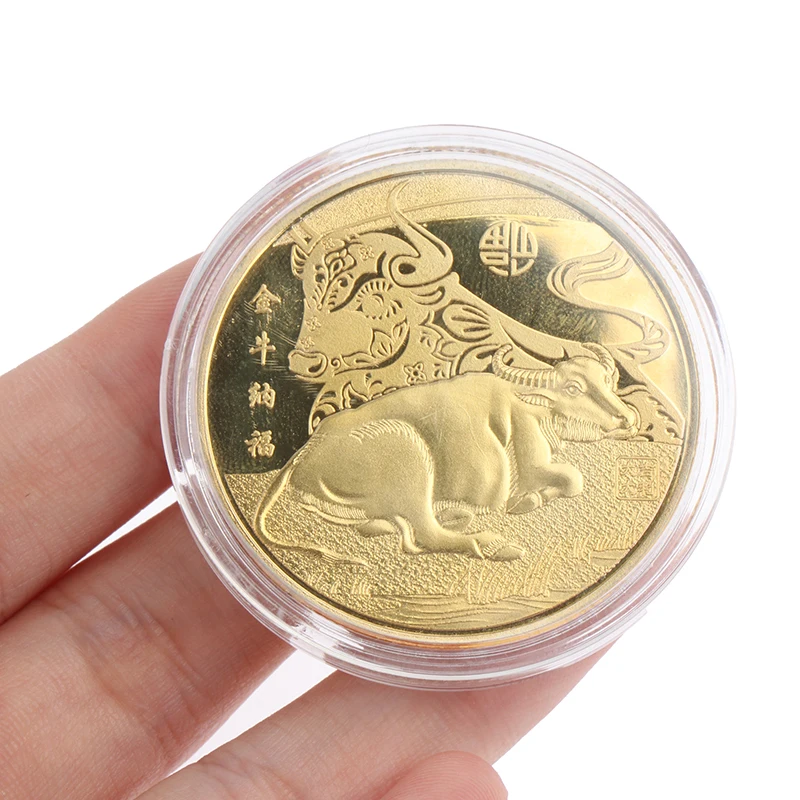 1pc/2pcs 2021 New Year of the Ox Commemorative Coin New Year Gold Coin Twelve Zodiac Ox Commemorative Coins For Collection Gift
1pc/2pcs 2021 New Year of the Ox Commemorative Coin New Year Gold Coin Twelve Zodiac Ox Commemorative Coins For Collection Gift