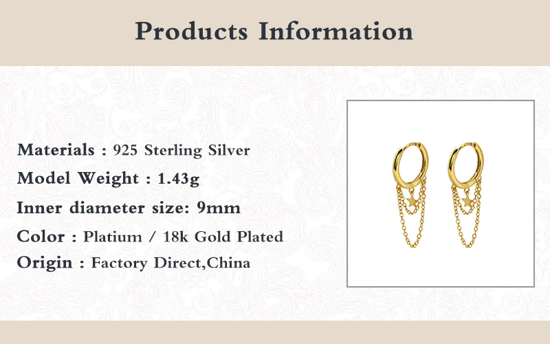 Aide 100% Real 925 Sterling Silver Tassel Earring Hoop Earring For Anniversary Birthday Party Gift Chain Pendientes Fine Jewerly
Aide 100% Real 925 Sterling Silver Tassel Earring Hoop Earring For Anniversary Birthday Party Gift Chain Pendientes Fine Jewerly