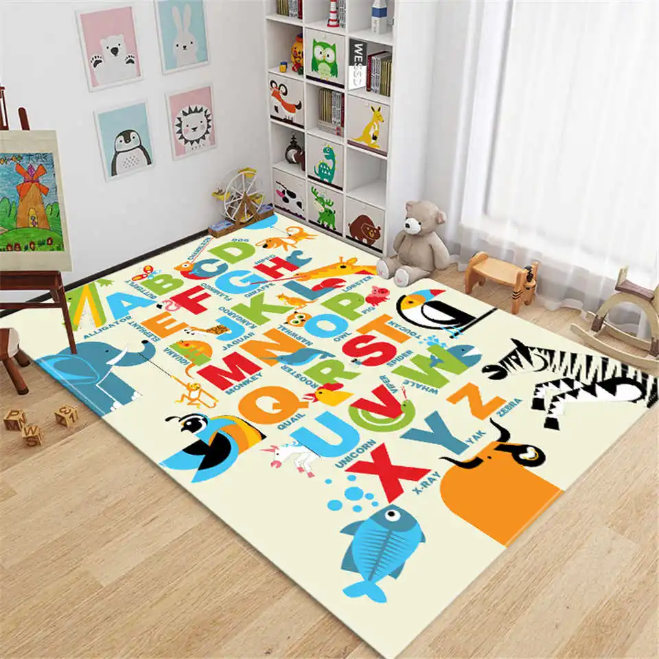 Cartoon Letter Number Animal Puzzle Play Mat For Children Cute Kids Rugs Girls Boys Bedroom Large Carpet Soft Crawling Mat
Cartoon Letter Number Animal Puzzle Play Mat For Children Cute Kids Rugs Girls Boys Bedroom Large Carpet Soft Crawling Mat