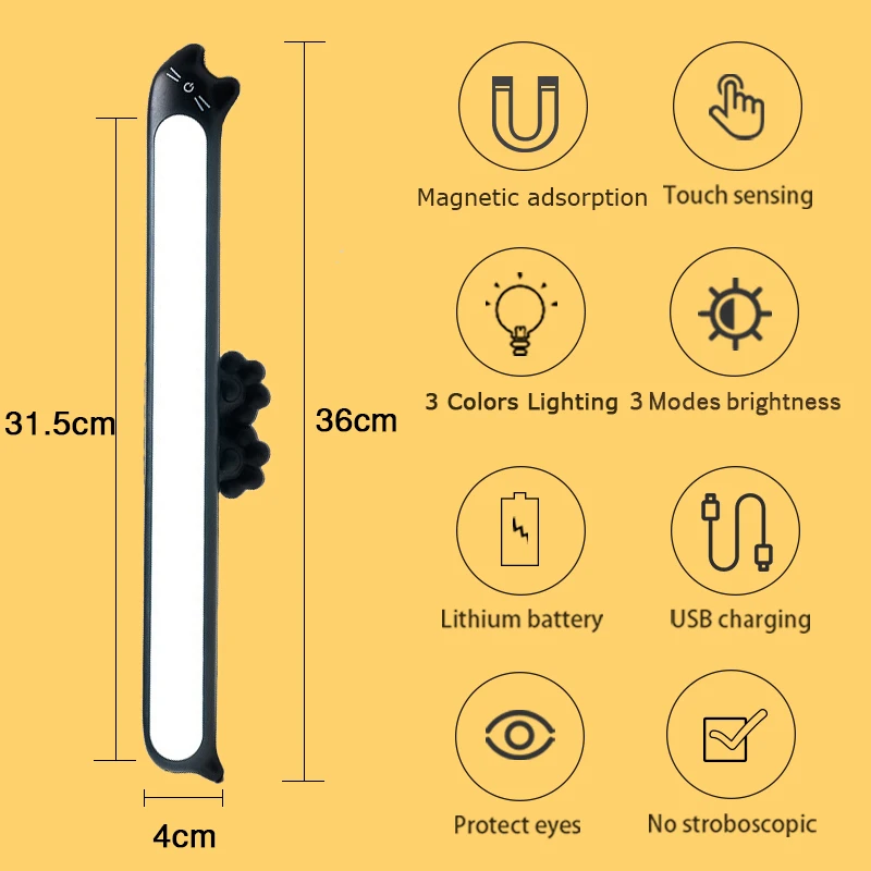 LORDWEY New Dropship Hanging Magnetic Wall Lamp 16PCS LED Lamp Chargeable and Eye-protect Wall Lamp Stepless Dimming Night light
LORDWEY New Dropship Hanging Magnetic Wall Lamp 16PCS LED Lamp Chargeable and Eye-protect Wall Lamp Stepless Dimming Night light
