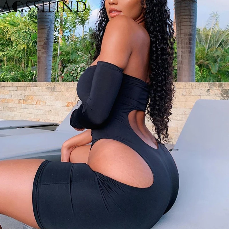 AOSSILIND Sexy Black Rompers Womens Jumpsuit Hollow Out Skinny Summer Playsuits Women Casual Club Short Jumpsuits
AOSSILIND Sexy Black Rompers Womens Jumpsuit Hollow Out Skinny Summer Playsuits Women Casual Club Short Jumpsuits