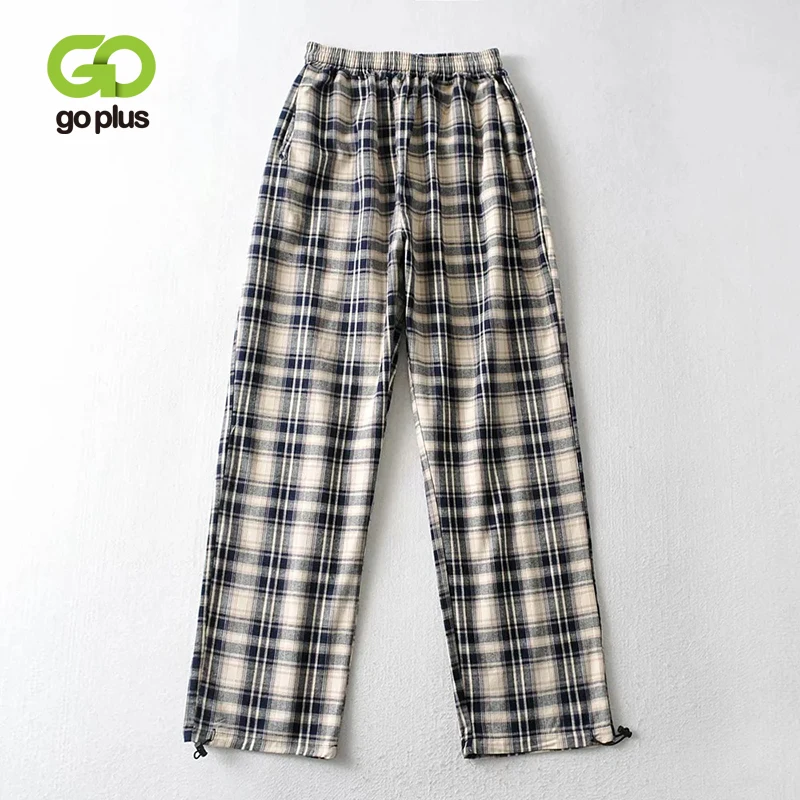 GOPLUS Harajuku Woman Pants Plaid Sweatpants Women High Waist Korean Loose Straight Trousers Pantalon Femme Taille Haute C10896
GOPLUS Harajuku Woman Pants Plaid Sweatpants Women High Waist Korean Loose Straight Trousers Pantalon Femme Taille Haute C10896