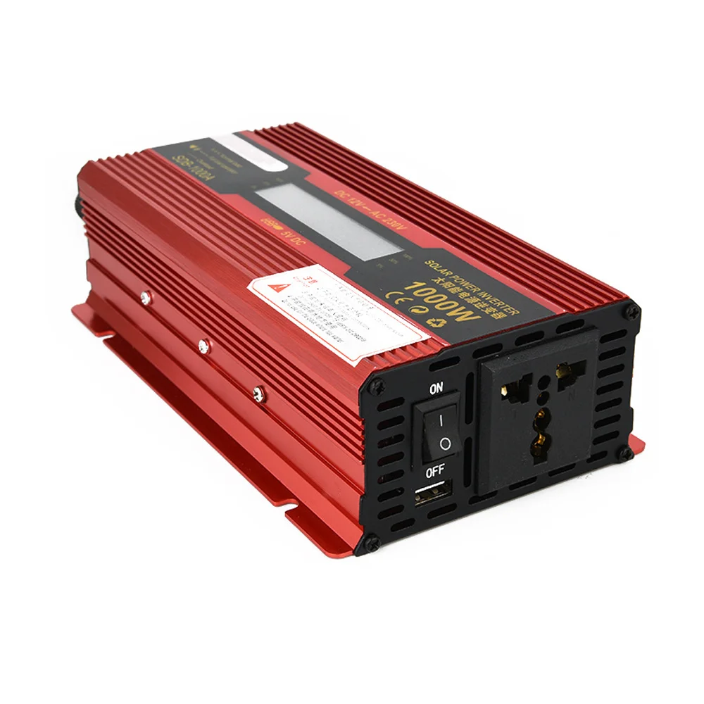 Power Inverter Home Car RV Solar Power Converter DC 12V 24V 1000W Outlets Converter for Household Appliances