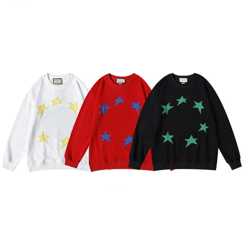 Женский вязаный свитер с длинным рукавом, Свободный пуловер с принтом звезд, модный свитер унисекс, роскошный дизайн 2021
Женский вязаный свитер с длинным рукавом, Свободный пуловер с принтом звезд, модный свитер унисекс, роскошный дизайн 2021