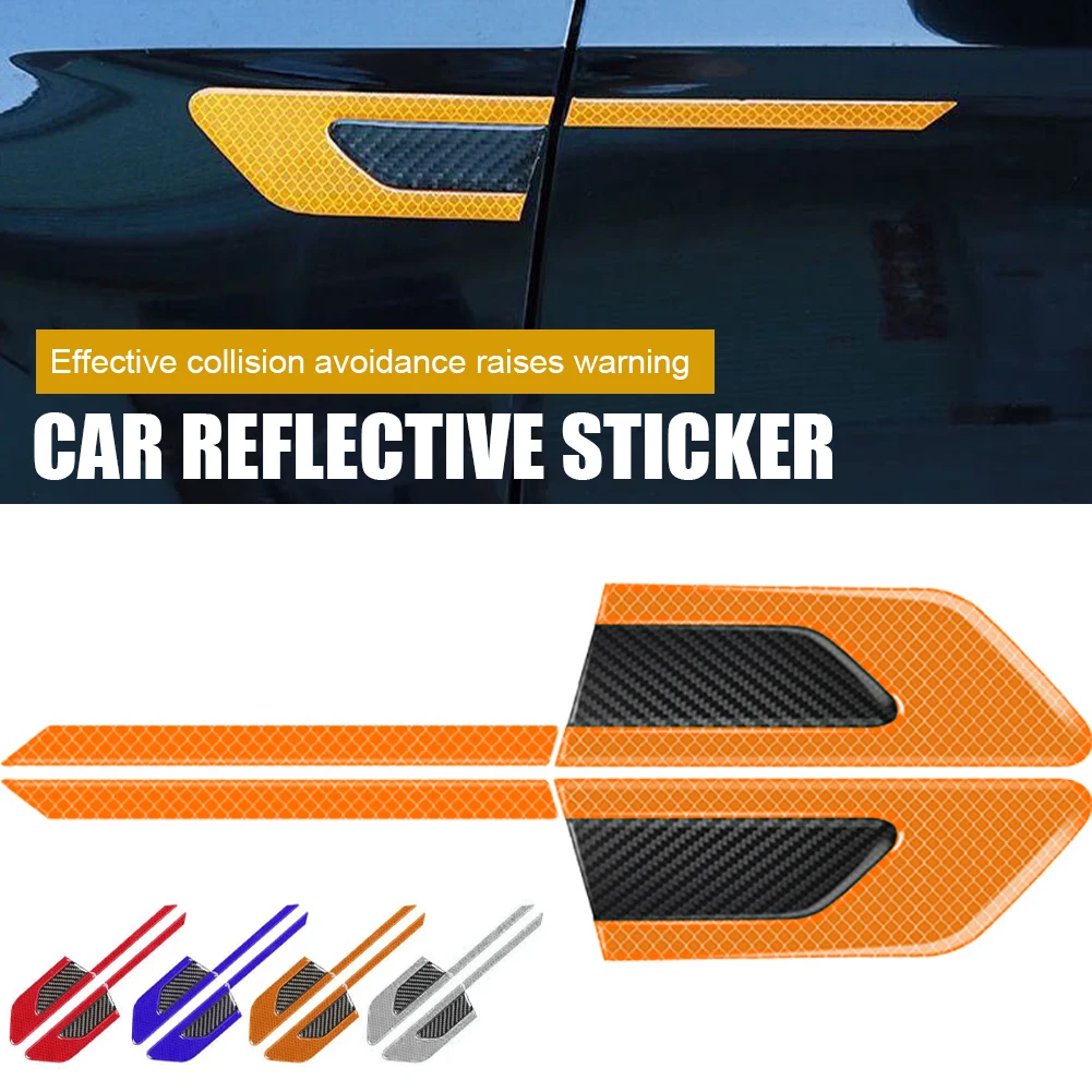 2Pcs Universal Car Reflective Sticker Car Bumper Fender Safety Warning Strip Tape Reflective Strips Reflector Car Styling Decals
2Pcs Universal Car Reflective Sticker Car Bumper Fender Safety Warning Strip Tape Reflective Strips Reflector Car Styling Decals