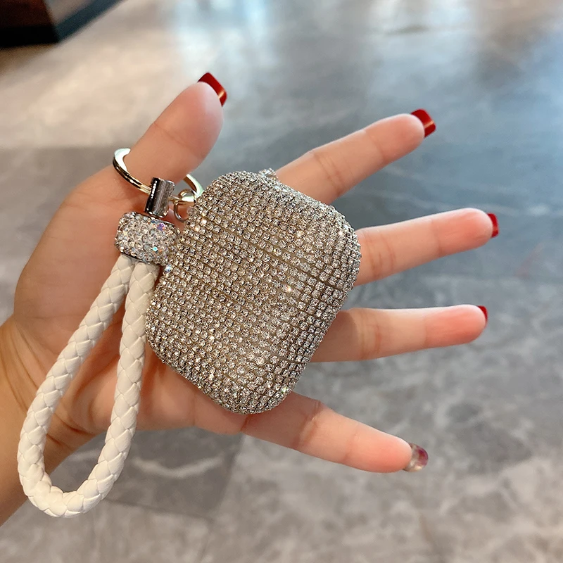 Glitter crystal diamond braided wrist rope silicone case for Apple airpods 1 2 Pro 3 Wireless Charging bluetooth Headset cover
Glitter crystal diamond braided wrist rope silicone case for Apple airpods 1 2 Pro 3 Wireless Charging bluetooth Headset cover
