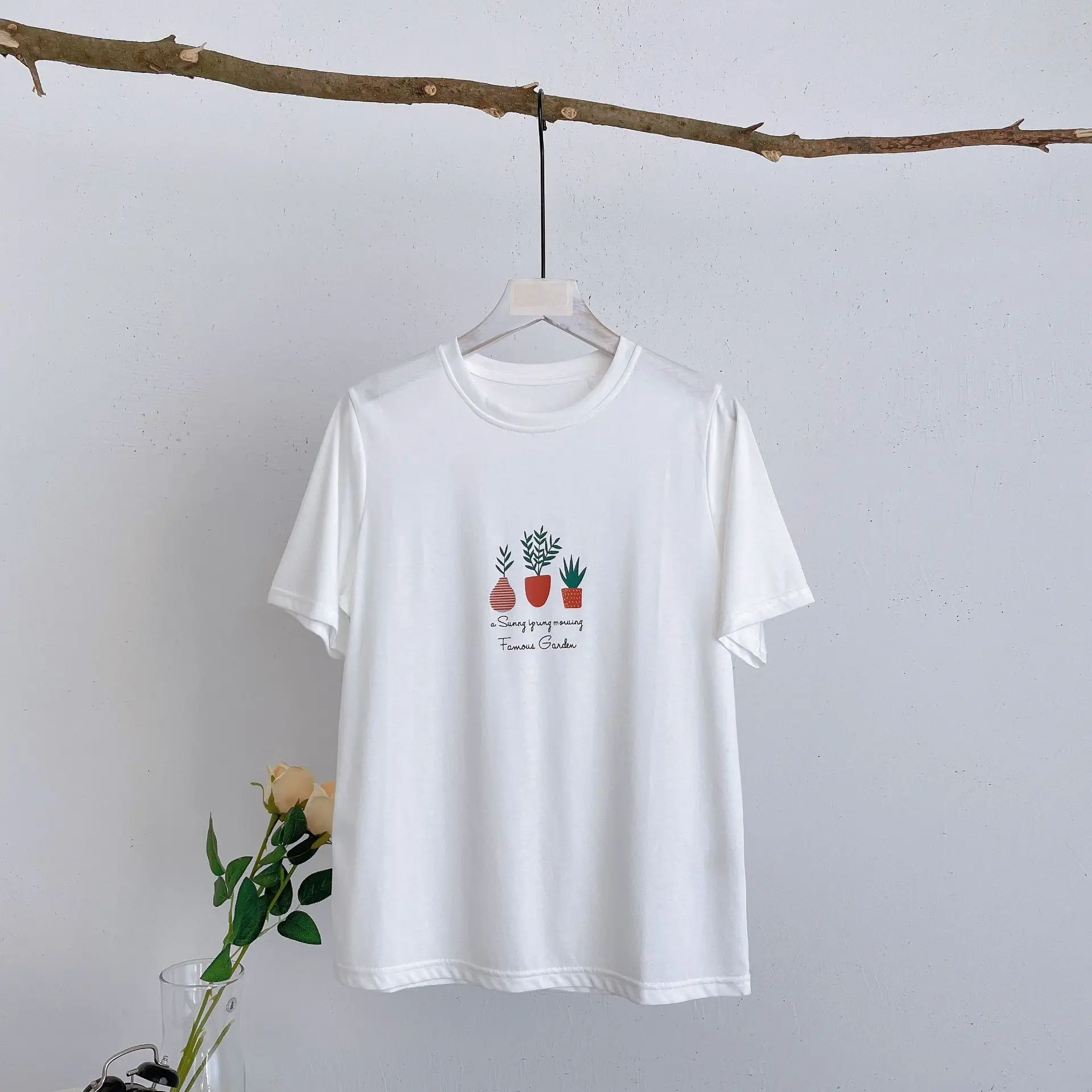O Neck Short Sleeve Cotton T-shirt Tops Women Casual Style White Comfy Cotton Shirt Tops 2021 Summer Basic Shirt
O Neck Short Sleeve Cotton T-shirt Tops Women Casual Style White Comfy Cotton Shirt Tops 2021 Summer Basic Shirt