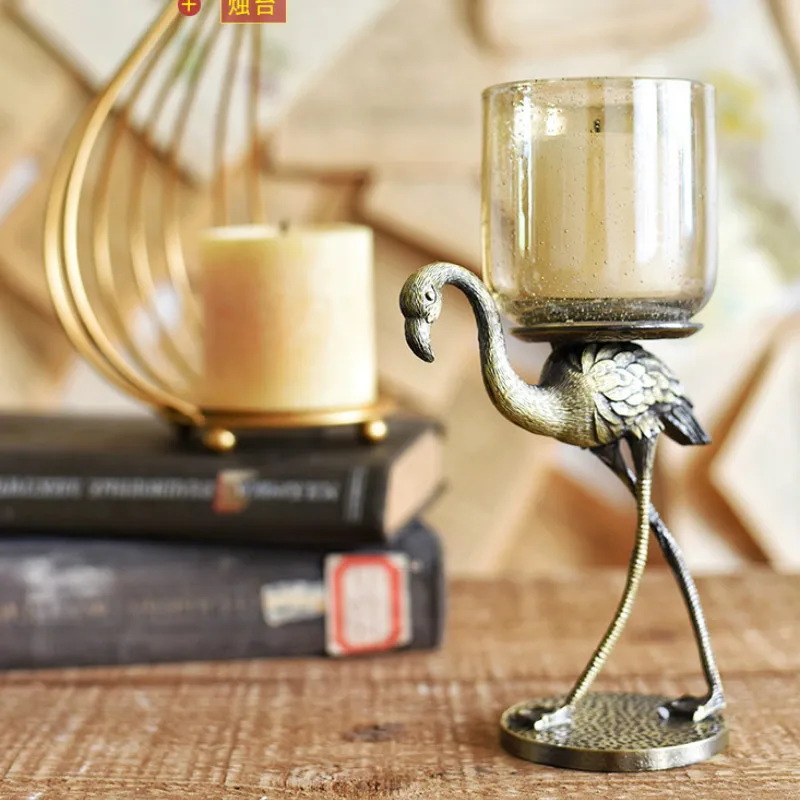 Pure Copper Glass Candle Holder Table Retro Matching Block Candle Candelabra European Style Flamingo Portavela Home Decor EF50CH
Pure Copper Glass Candle Holder Table Retro Matching Block Candle Candelabra European Style Flamingo Portavela Home Decor EF50CH