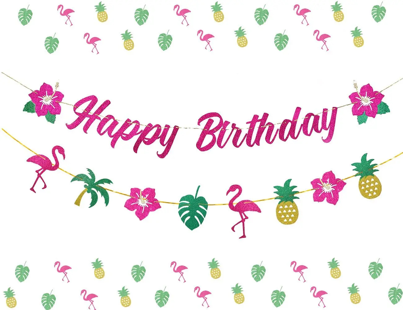 Flamingo Happy Birthday Banner Decorations for Girls and Women Hawaiian Tropical Luau Birthday Party Supplies,
Flamingo Happy Birthday Banner Decorations for Girls and Women Hawaiian Tropical Luau Birthday Party Supplies,