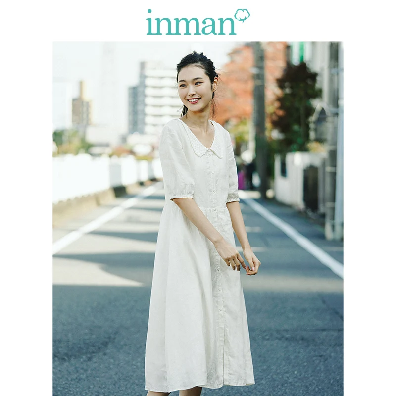INMAN Elegant Modest Lady One Piece Spring Autumn Knitwear Linen Artsy Loose Style Solid Color Women Causal Linen Cotton Dress
INMAN Elegant Modest Lady One Piece Spring Autumn Knitwear Linen Artsy Loose Style Solid Color Women Causal Linen Cotton Dress