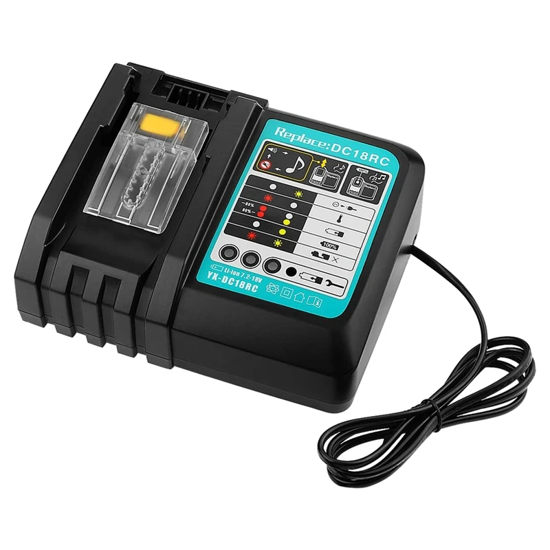 DC18RC Charger 3A Charging Current for Makita 14.4V 18V Bl1830 Bl1430 Dc18Rc Dc18Ra Power Tool Dc18Rct Charge
DC18RC Charger 3A Charging Current for Makita 14.4V 18V Bl1830 Bl1430 Dc18Rc Dc18Ra Power Tool Dc18Rct Charge