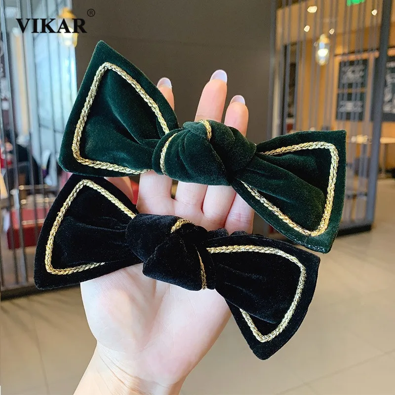 VIKAR New Women Black Velvet Bow Scrunchie Elastic Hair Bands Summer Rubber Band Fashion Girl's Hair Accessories Ponytail Holder
VIKAR New Women Black Velvet Bow Scrunchie Elastic Hair Bands Summer Rubber Band Fashion Girl's Hair Accessories Ponytail Holder