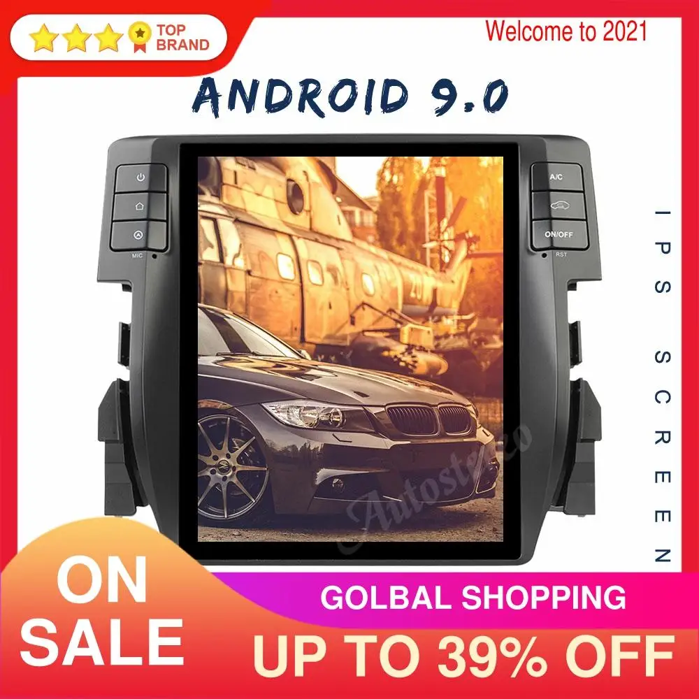 Автомобильный мультимедийный плеер Carplay, на платформе Android 9,0, 4 + 128 ГГц, с вертикальным экраном для Honda Civic 2016-2019
Автомобильный мультимедийный плеер Carplay, на платформе Android 9,0, 4 + 128 ГГц, с вертикальным экраном для Honda Civic 2016-2019