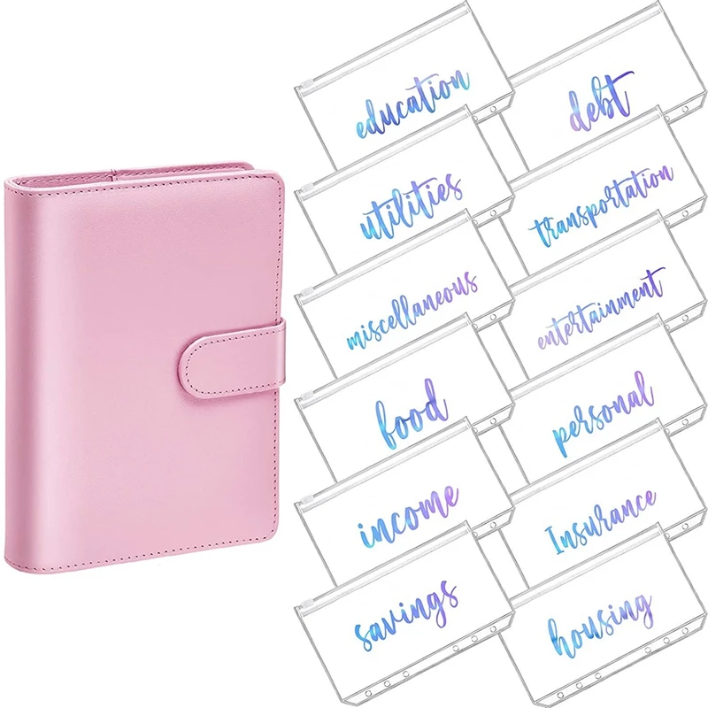 PPYY-A6 PU Leather Notebook Magnetic Personal Planning Binder with 12 Binder Pockets Binder Zipper Folder for Bill Planner
PPYY-A6 PU Leather Notebook Magnetic Personal Planning Binder with 12 Binder Pockets Binder Zipper Folder for Bill Planner