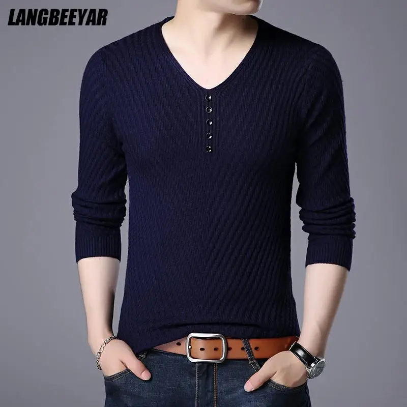 High Quality New Fashion Brand Knit Pullover Plain Solid Mens V Neck Sweater Korean Woolen Blend Casual Jumper Clothes Men
High Quality New Fashion Brand Knit Pullover Plain Solid Mens V Neck Sweater Korean Woolen Blend Casual Jumper Clothes Men
