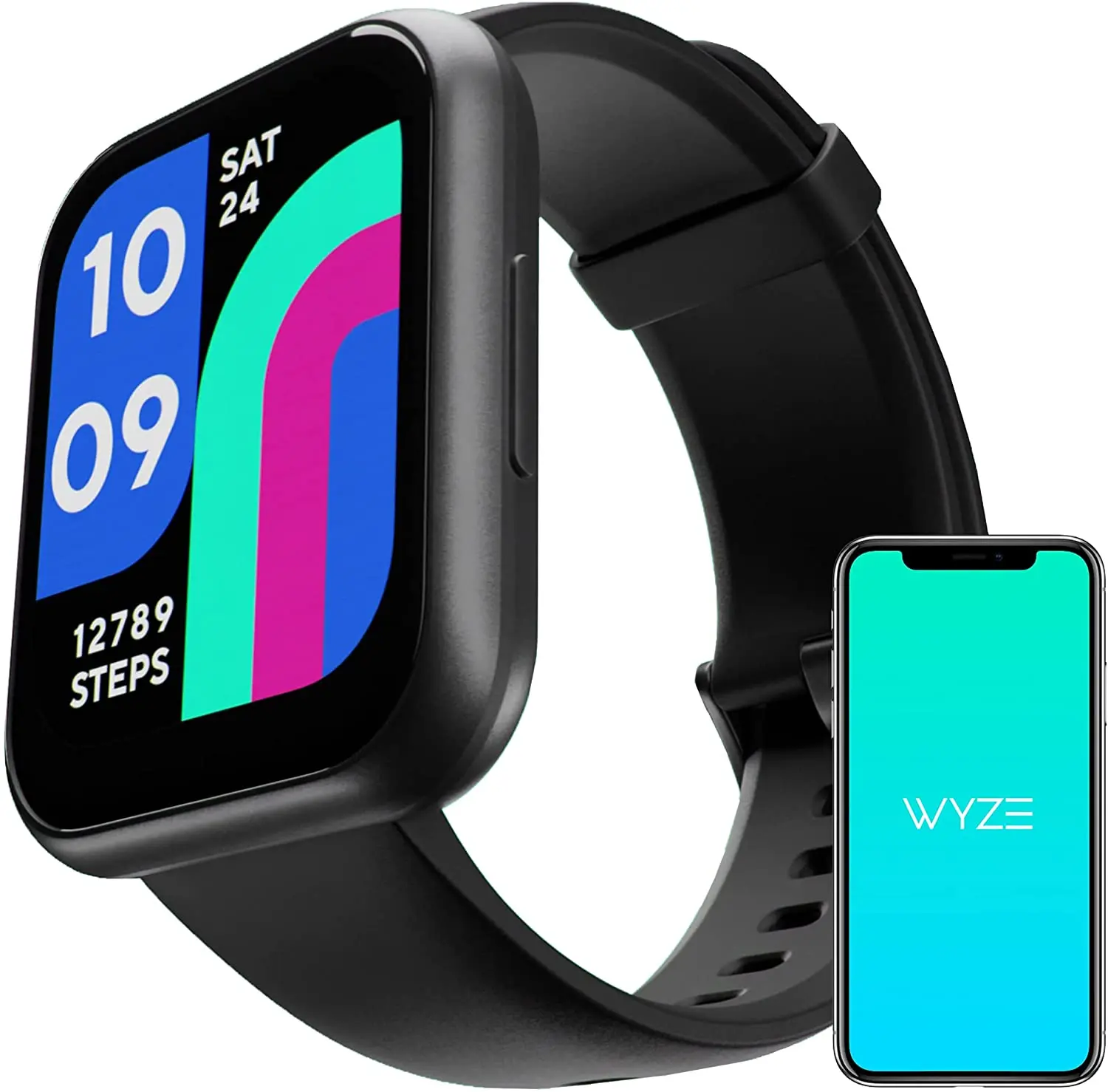 WYZE Smart Watch, 1.75"(47mm)Aluminum Smartwatch for Android Phones and iOS Phones IP68 Waterproof Fitness Tracker with Heart
WYZE Smart Watch, 1.75"(47mm)Aluminum Smartwatch for Android Phones and iOS Phones IP68 Waterproof Fitness Tracker with Heart