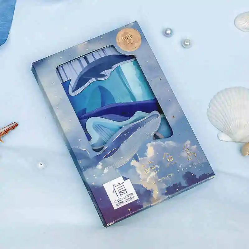 30 Pcs/Set Whale Island Bronzing Postcard Creative Hollow Greeting Cards DIY Journal Decoration Stationery
30 Pcs/Set Whale Island Bronzing Postcard Creative Hollow Greeting Cards DIY Journal Decoration Stationery