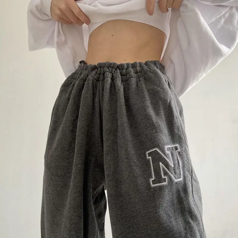 HOUZHOU Harajuku Gray Joggers Sweatpants Women Baggy Vintage Jogging Sports Pants Grunge Fashion Style Oversize Autumn Trousers
HOUZHOU Harajuku Gray Joggers Sweatpants Women Baggy Vintage Jogging Sports Pants Grunge Fashion Style Oversize Autumn Trousers