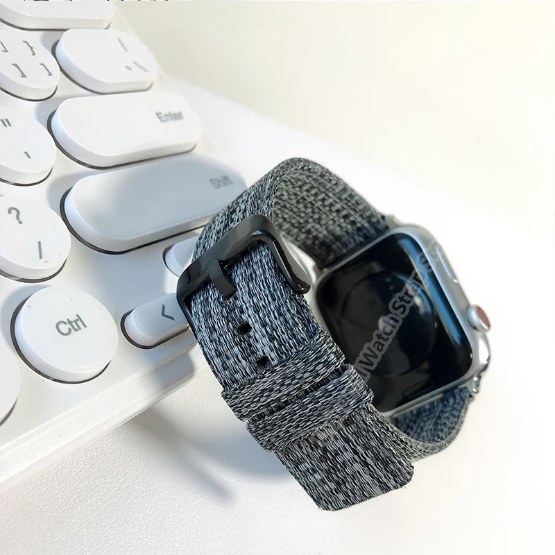 Denim Weaving Nylon Loop Strap for Apple Watch Series 6 4 3 2 1 40mm 44mm 38mm 42mm Splash Proof Wristband for Iwatch 5 Band
Denim Weaving Nylon Loop Strap for Apple Watch Series 6 4 3 2 1 40mm 44mm 38mm 42mm Splash Proof Wristband for Iwatch 5 Band
