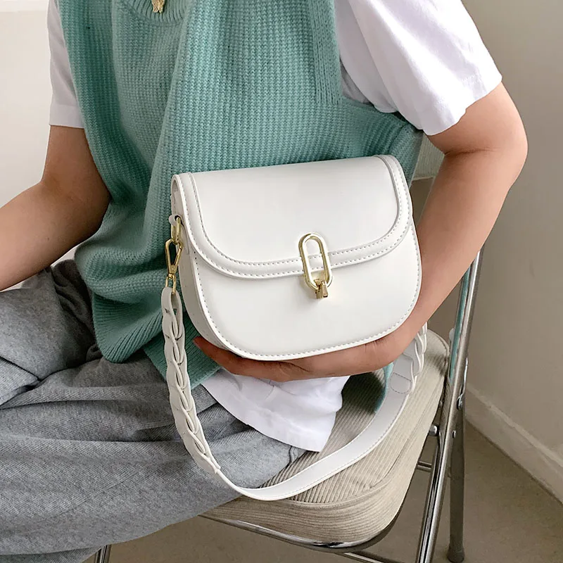 Braided Shoulder Strap Design Small PU Leather Shoulder Saddle Crossbody Bags For Women 2021 Luxury Brand Travel Handbags
Braided Shoulder Strap Design Small PU Leather Shoulder Saddle Crossbody Bags For Women 2021 Luxury Brand Travel Handbags