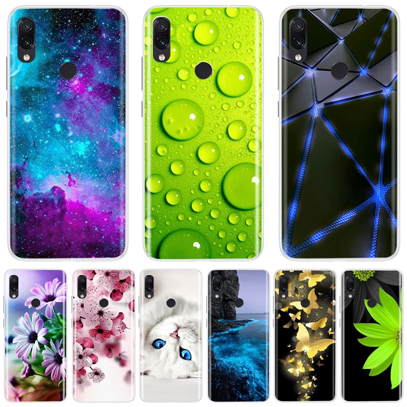 Силиконовый чехол для Xiaomi Redmi Note 7 мягкий из ТПУ Pro Fundas Coque | Мобильные телефоны и