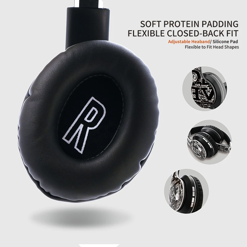 Head Wearing Bluetooth Headset Folding Portable Graffiti Wireless Headphone Supports TF Card for Mobile Phone Computer Tablet
Head Wearing Bluetooth Headset Folding Portable Graffiti Wireless Headphone Supports TF Card for Mobile Phone Computer Tablet