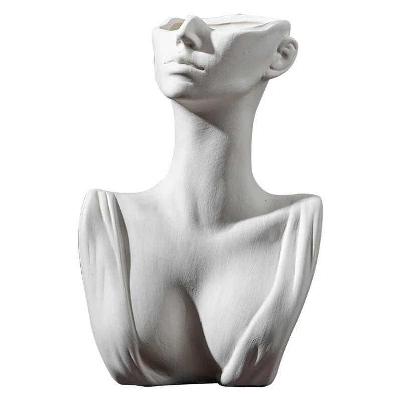 Creative Human Head Face Flower Vases Portrait Vase Decorative Nordic Flower Pot Ornament Ceramics Statue Crafts Home
Creative Human Head Face Flower Vases Portrait Vase Decorative Nordic Flower Pot Ornament Ceramics Statue Crafts Home