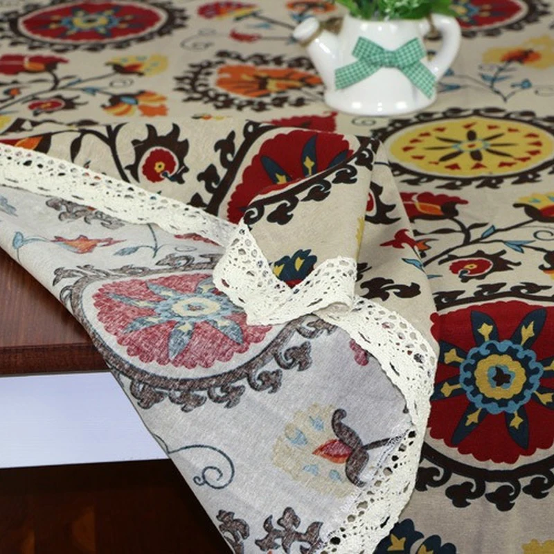 Sunflower for home, pastoral hotel fabric, cotton and linen rectangular table tablecloth 
Sunflower for home, pastoral hotel fabric, cotton and linen rectangular table tablecloth