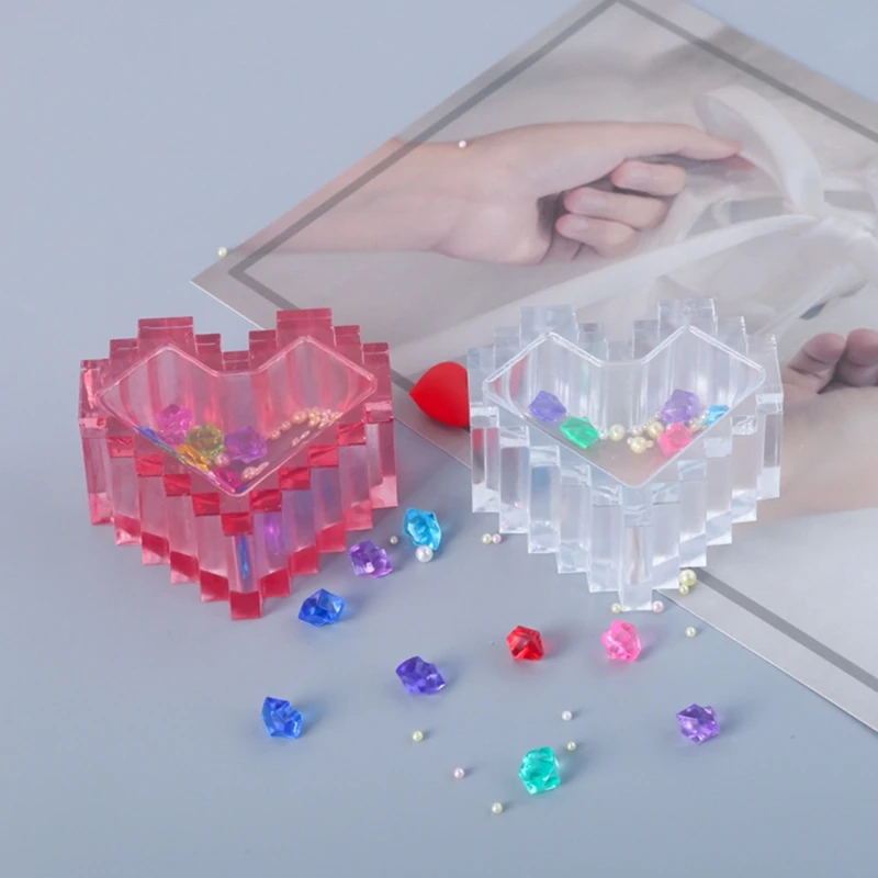 DIY Crystal Epoxy Resin Mold Love Heart Shape Storage Box Casting Silicone Mould B36D
DIY Crystal Epoxy Resin Mold Love Heart Shape Storage Box Casting Silicone Mould B36D