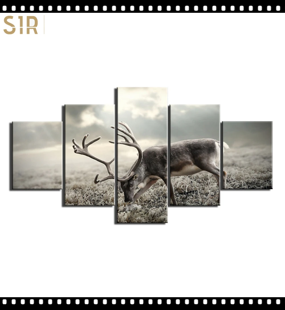 HD 5 Pieces Deer Elk Animal Pictures Posters Wall Art Home Decor for Living Room Painting on The Wall Deer Elk Pictures Wall Art
HD 5 Pieces Deer Elk Animal Pictures Posters Wall Art Home Decor for Living Room Painting on The Wall Deer Elk Pictures Wall Art