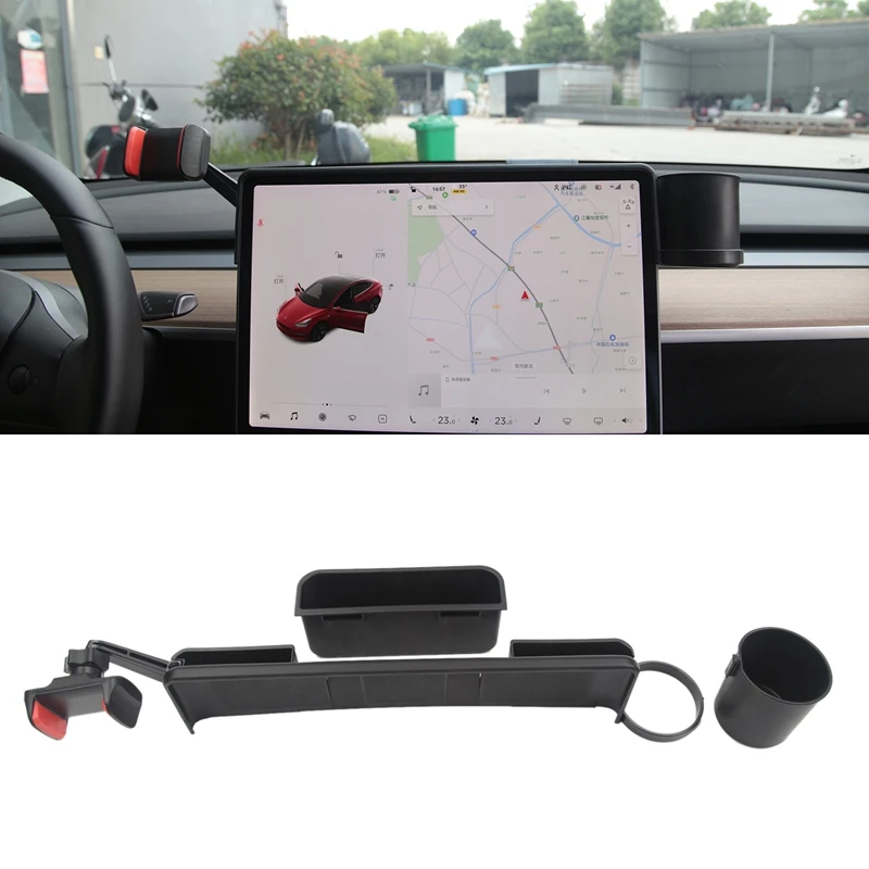 Car Cellphone Mount for Tesla Model 3 Model Y Monitor Fixed Clip Storage Box Cup Holder Phone Stand
Car Cellphone Mount for Tesla Model 3 Model Y Monitor Fixed Clip Storage Box Cup Holder Phone Stand