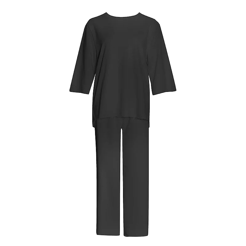 VGH Casual Loose Two Pieces Set Women O Neck Short Sleeve Top High Waist Wide Leg Pants Elegant Suit For Female Fashion Clothing
VGH Casual Loose Two Pieces Set Women O Neck Short Sleeve Top High Waist Wide Leg Pants Elegant Suit For Female Fashion Clothing