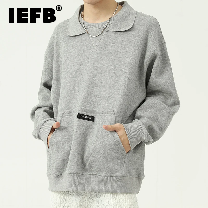 IEFB Autumn New Korean Loose Double Neck Sweatshirt 2021 Men's Casual Design Lapel Long Sleeve White Grey Tops Loose Tide 9Y9011
IEFB Autumn New Korean Loose Double Neck Sweatshirt 2021 Men's Casual Design Lapel Long Sleeve White Grey Tops Loose Tide 9Y9011