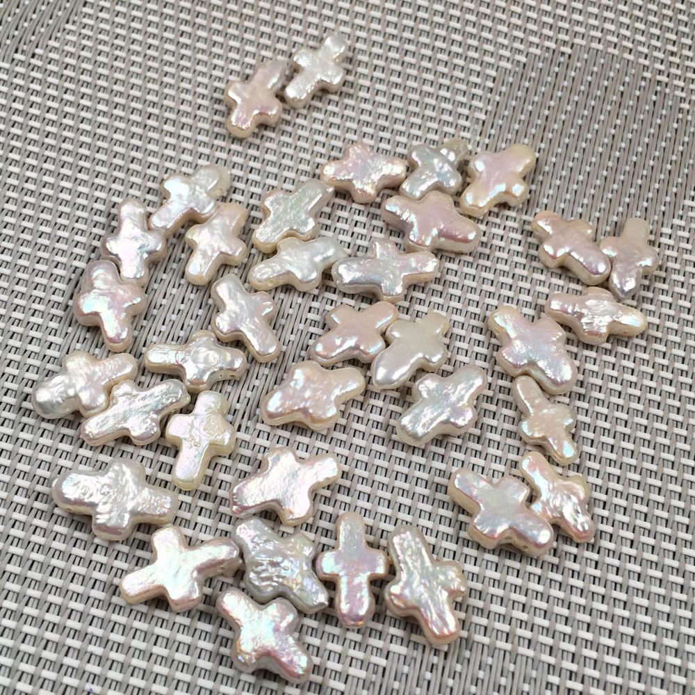 Natural Freshwater Pearl Pendant Cross shape Isolation Punch Loose Beads For jewelry making DIY earring Necklace Accessories 
Natural Freshwater Pearl Pendant Cross shape Isolation Punch Loose Beads For jewelry making DIY earring Necklace Accessories