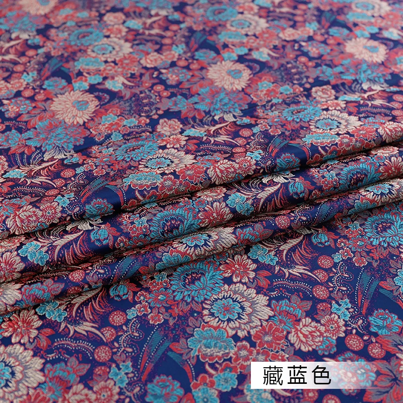 Ткань из парчовой ткани красивые с рисунком хризантемы ткань для платья сделай