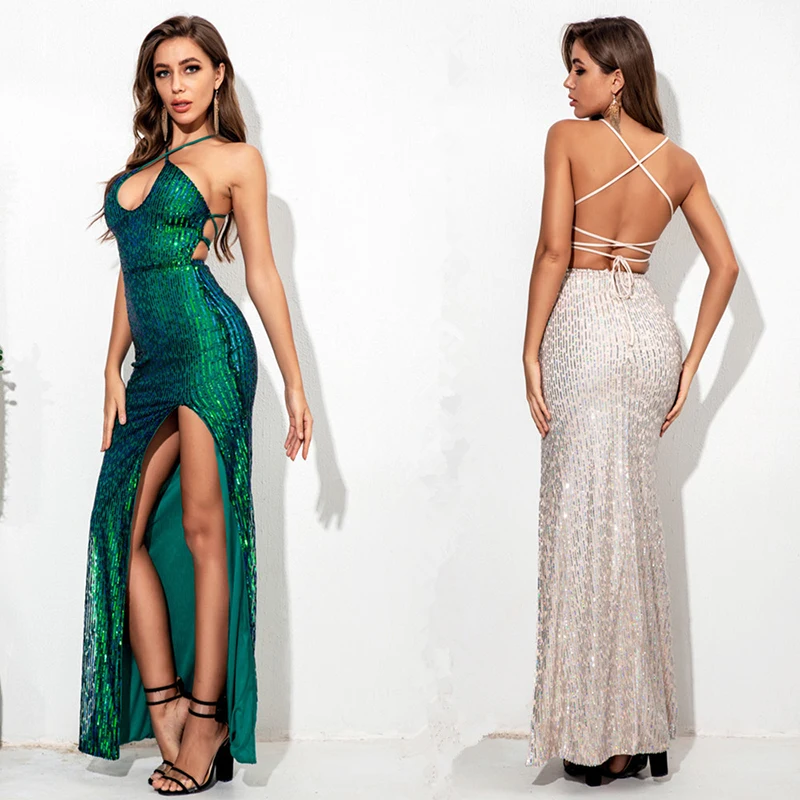 Hi Shy Bridal Beach Evening Dresses Long Woman Gown 2021 Sequins Vestidos de discoteca Parties Sexy Clubbing Prom Party Gowns 
Hi Shy Bridal Beach Evening Dresses Long Woman Gown 2021 Sequins Vestidos de discoteca Parties Sexy Clubbing Prom Party Gowns