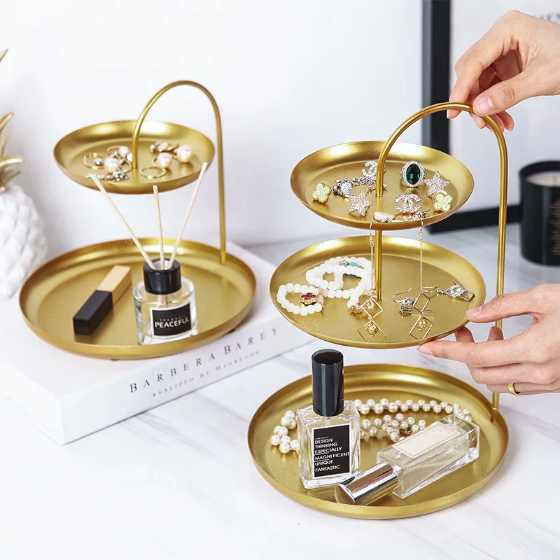 Nordic Double Three Layers Jewelry Storage Tray Fruit Cosmetics Lipstick Desktop Display Plate Stand Dessert Cake Racks Holder
Nordic Double Three Layers Jewelry Storage Tray Fruit Cosmetics Lipstick Desktop Display Plate Stand Dessert Cake Racks Holder