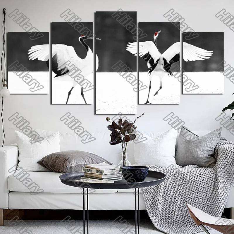 Poster Anime White Cranes Spreading Wings Canvas Painting 5Pcs Posters Painting Wall Art Decoration for Living Room and Bedroom
Poster Anime White Cranes Spreading Wings Canvas Painting 5Pcs Posters Painting Wall Art Decoration for Living Room and Bedroom