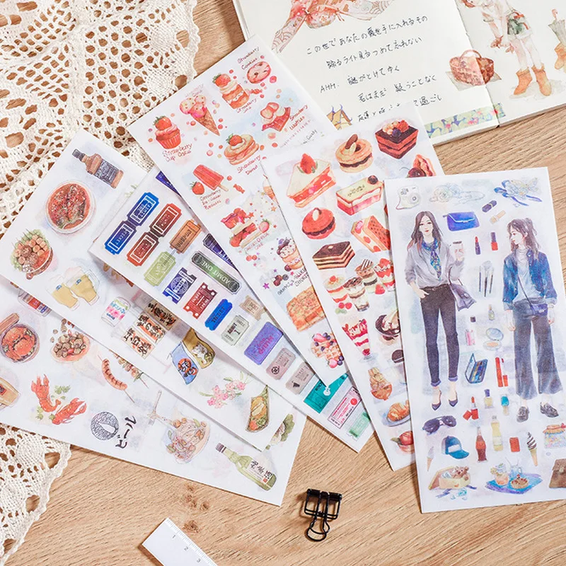 3 pcs/lot Kawaii Cartoon Stationery Stickers aesthetic Delicacy Labels Decorative Diary Scrapbooking Sticker Supplies
3 pcs/lot Kawaii Cartoon Stationery Stickers aesthetic Delicacy Labels Decorative Diary Scrapbooking Sticker Supplies