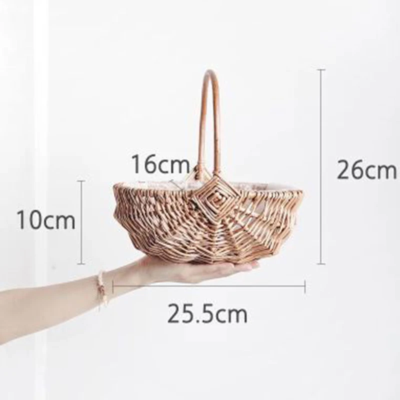 Woven Flower Basket Storage Basket Weaving Basket for Wedding Flower Storage Basket Kitchen Foods Organizer
Woven Flower Basket Storage Basket Weaving Basket for Wedding Flower Storage Basket Kitchen Foods Organizer