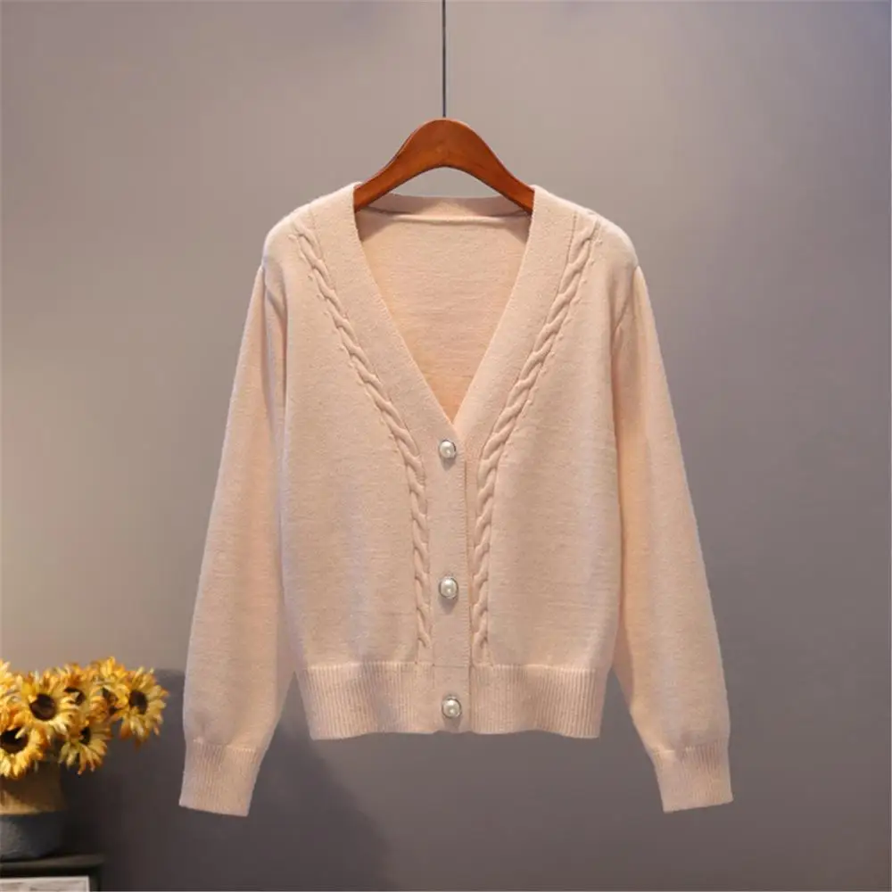 Sweater Women's Casual Long-sleeved V-neck Solid Color Sweater Outerwear Women's Knitted Cardigan Coat Sweater
Sweater Women's Casual Long-sleeved V-neck Solid Color Sweater Outerwear Women's Knitted Cardigan Coat Sweater