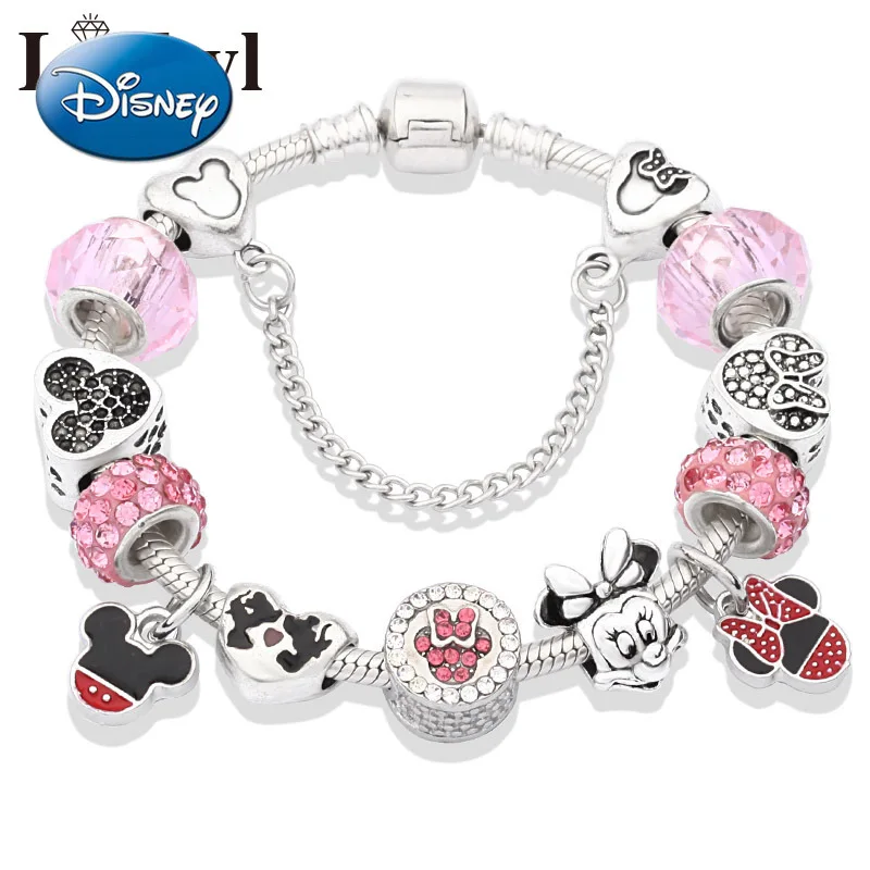 Disney Cute Mickey Minnie Bracelet Peach Heart Cartoon Ancient Silver Bracelet Ladies Children's Gift
Disney Cute Mickey Minnie Bracelet Peach Heart Cartoon Ancient Silver Bracelet Ladies Children's Gift