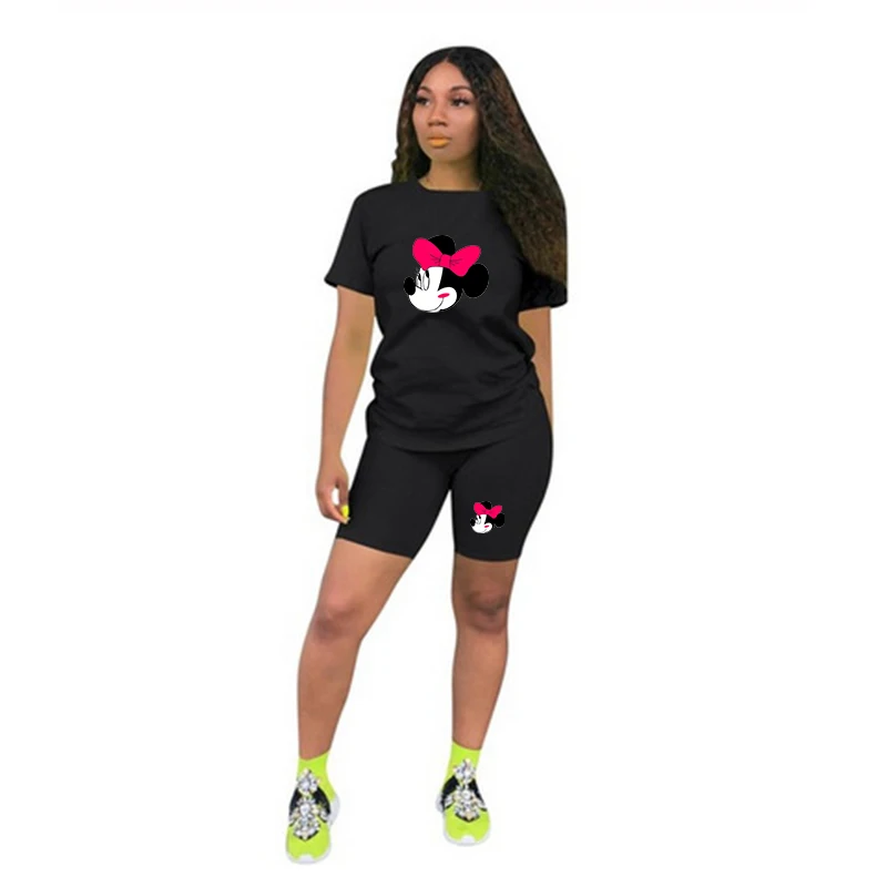 Disney 2 Piece Sets Women Minnie Mouse Print Tracksuits Summer Kawaii Shorts Cartoon O Neck Short Sleeve Sports Suit Jogging
Disney 2 Piece Sets Women Minnie Mouse Print Tracksuits Summer Kawaii Shorts Cartoon O Neck Short Sleeve Sports Suit Jogging