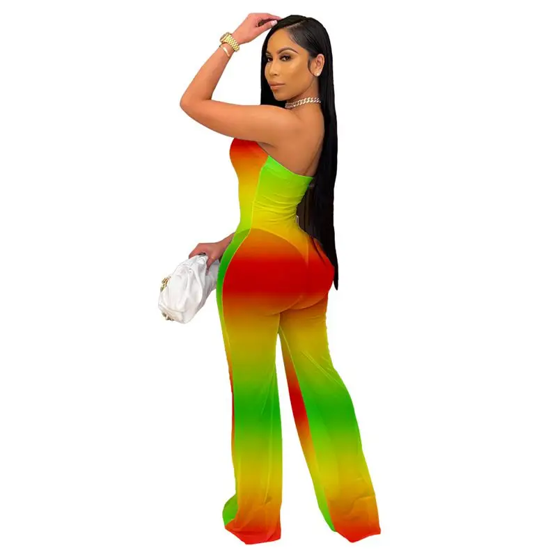 Spring Summer 2021 sexy Tube Top Jumpsuits Women Gradient Straight Type One Piece Night Club Club Outfits Streetwear Y2k Clothes
Spring Summer 2021 sexy Tube Top Jumpsuits Women Gradient Straight Type One Piece Night Club Club Outfits Streetwear Y2k Clothes